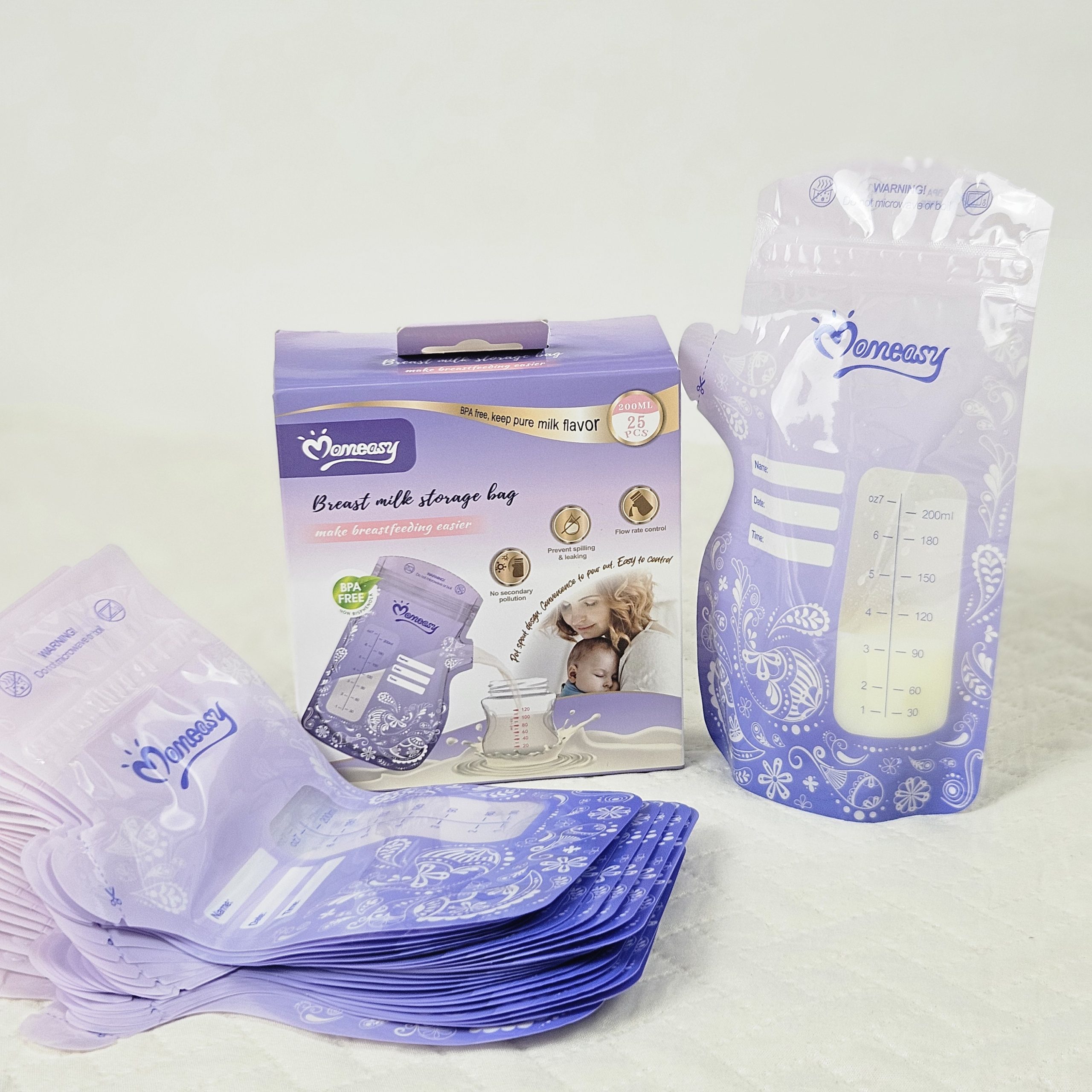 Milk Storage Bags -25pcs 200ml