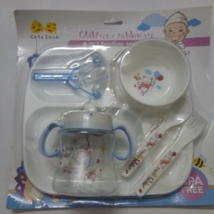 4-in-1 baby feeding set with tray  