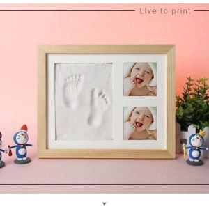 Baby Hand Foot Print Kit Set and Photo Frame