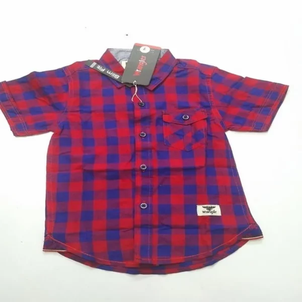 Check Cotton Shirt For Baby Boy