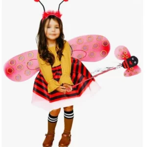 Girls Princess Bee Ladybug Wings