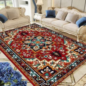 Golden Diamond Velvet Carpet (4x6 Fit)