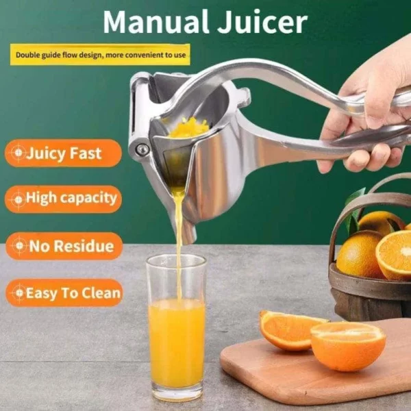 Hand Press Fruit Juicer-Aluminum - Image 3