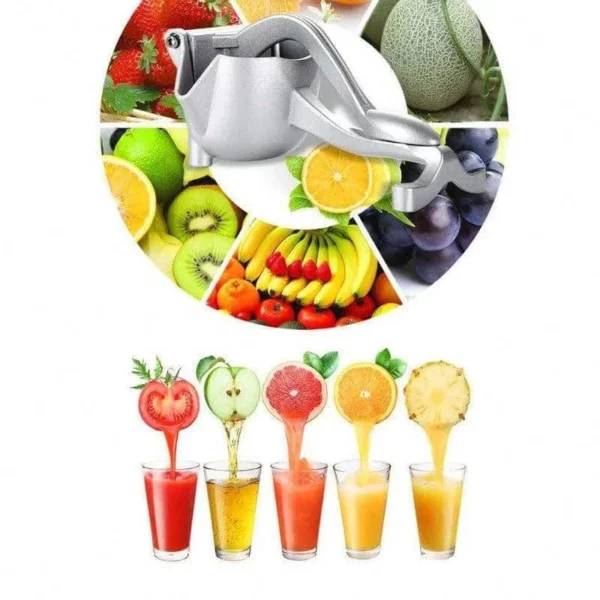 Hand Press Fruit Juicer-Aluminum - Image 4