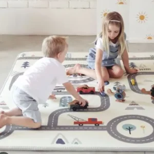 Kids Reversible Road Map Play Mat