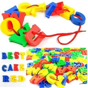 Plastic Alphabet Letters Blocks - Multi-Colored